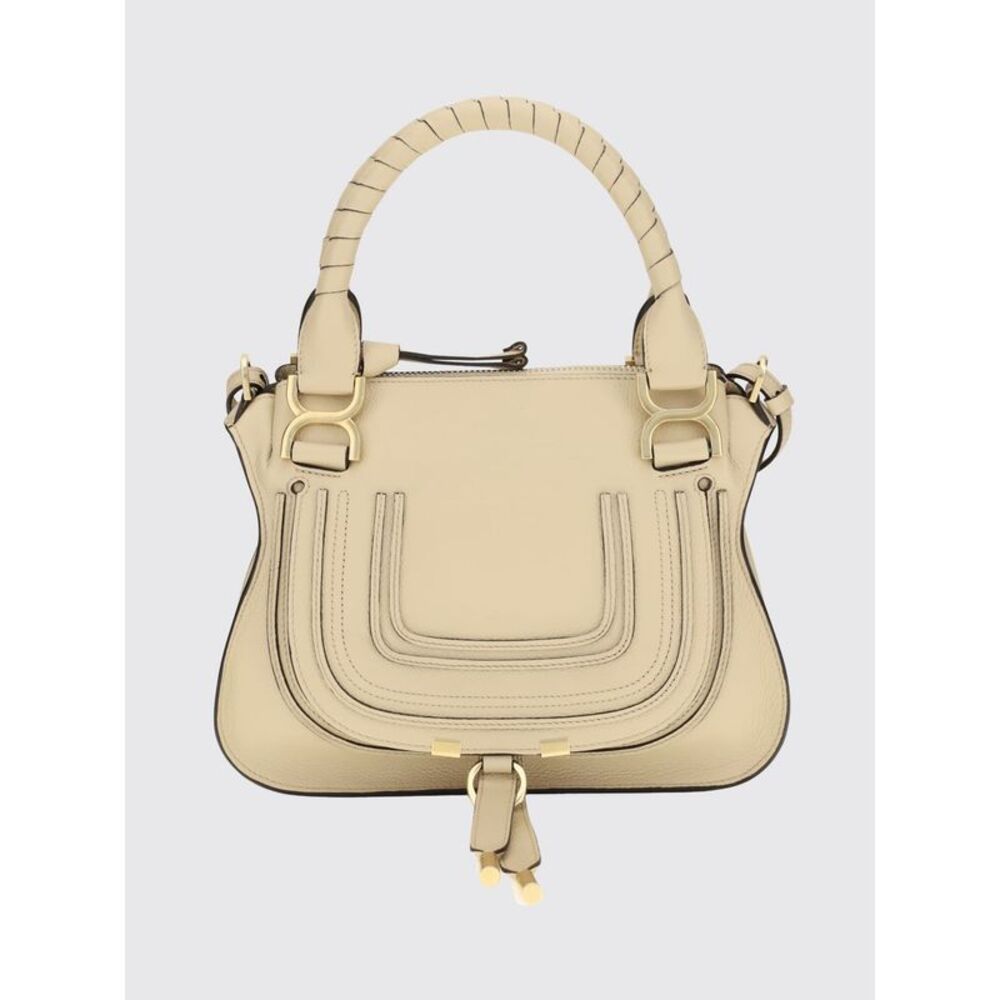Chloe Women Marcie Small Grained Calfskin Handbag Chloe With Woven Handles